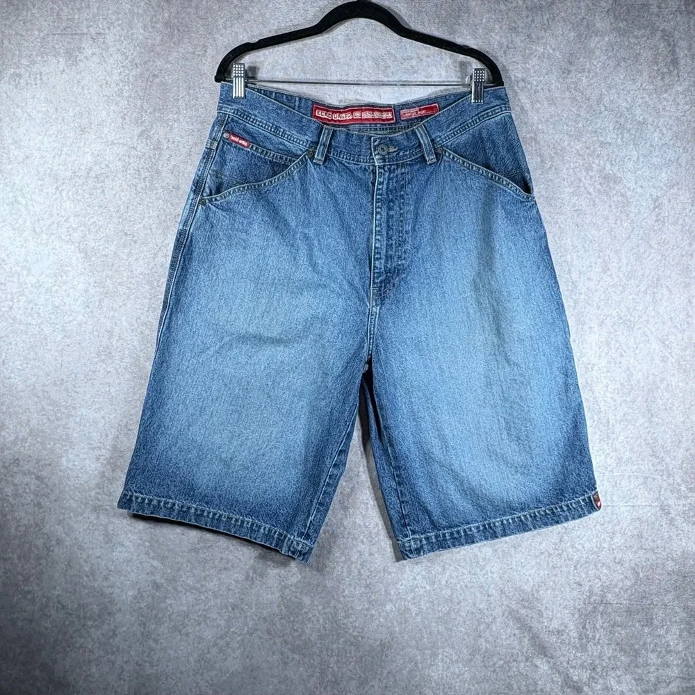 Vintage Ecko Unltd Turnpike Jorts Shorts Mens 34 Denim Bermuda Baggy Y2K Skater